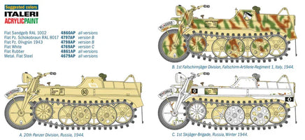 1/9 Italeri Kettenkrad - Sd.Kfz. 2 Kleines Kettenkraftrad Typ HK 101 7404