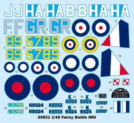 1/48 Trumpeter Fairey Battle Mk.I 05831