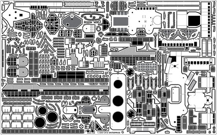 1/350 Pontos Model USS CV-6 Enterprise 1942 Detail Up Set (Blue Deck) 37031FB