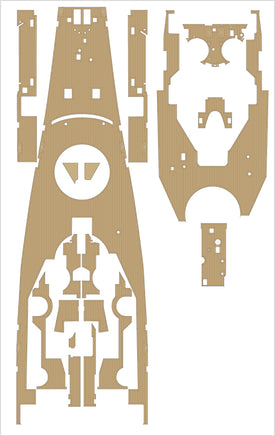 1/350 Pontos Model USS BB-63 Missouri Circa 1991 Detail Up Set 37018F1