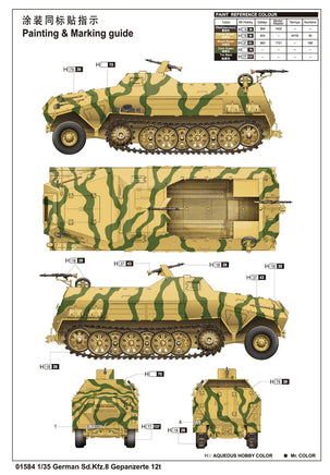 1/35 Trumpeter German Sd.Kfz.8 DB10 Gepanzerte 12t 01584