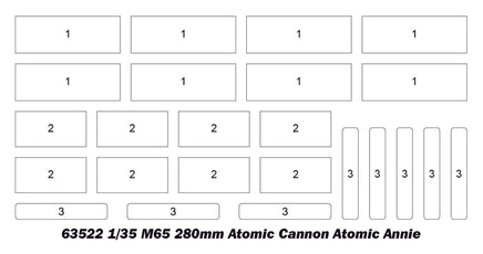 1/35 iLoveKit M65 280mm Atomic Cannon Atomic Annie 63522