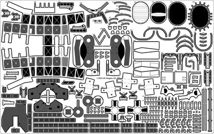 1/350 Pontos Model IJN Nagato 1941 Detail Up Set for Hasegawa 35029F1
