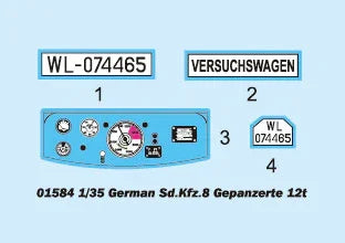 1/35 Trumpeter German Sd.Kfz.8 DB10 Gepanzerte 12t 01584