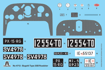 1/12 Italeri Bugatti Type 35B Roadster 4713