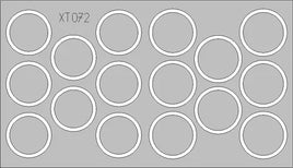 1/35 Eduard TAMIYA Panther Ausf.G Wheel Mask XT072