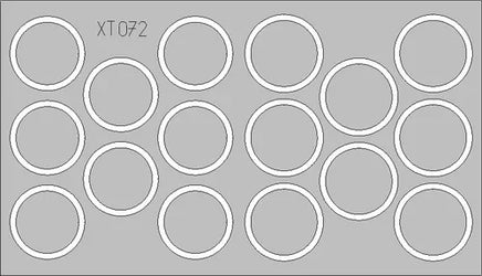 1/35 Eduard TAMIYA Panther Ausf.G Wheel Mask XT072