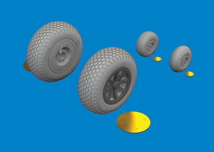 1/48 Eduard P-40N wheels cross tread 6481135