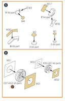 1/48 Clear Prop A-10C Double-Sided Painting Mask on Yellow Kabuki Paper for ACADEMY 48036