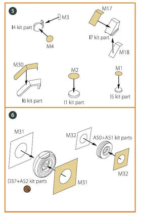 1/48 Clear Prop A-10C Double-Sided Painting Mask on Yellow Kabuki Paper for ACADEMY 48036