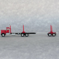 N Trainworx Red Kenworth W900 Log Truck 49083