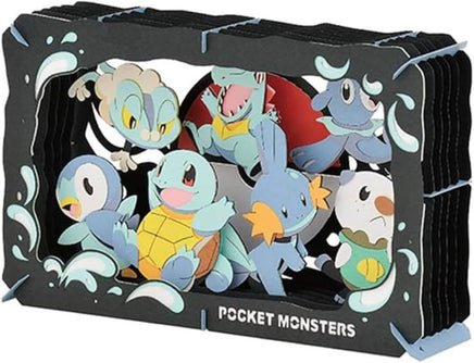 Packaged set of 'Pocket Monsters' figurines with cartoon characters on a black background.