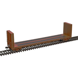 HO Atlas 51'6" Bulkhead Flat Car North American Car Leasing [NAFX] #53202 - 20007108