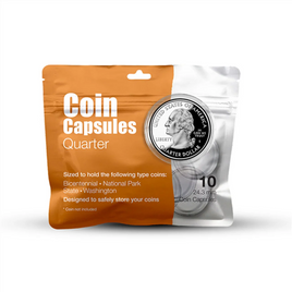 Whitman Coin Capsules - Quarters (10 Count) 4541