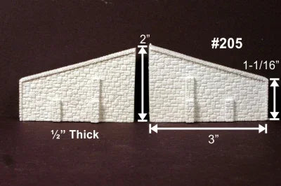 N Monroe Abutment Wings Random Stone 2 Pack #205