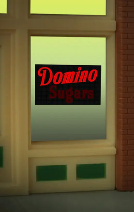 O/HO Miller Engineering Domino Sugars Window Sign 9020 - MPM Hobbies