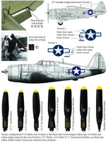1/48 Thundercals P-47 Thunderbolt Type 4 Insignia + Data 2 Decal Set 48005