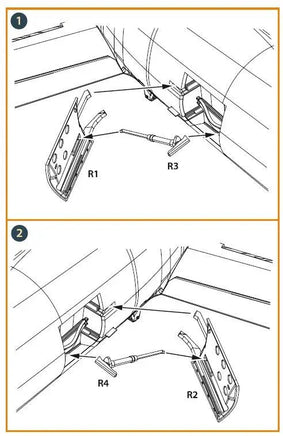 1/48 Clear Prop F-86A Air Brakes (CP) 48051