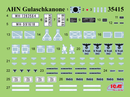 1/35 ICM WWII German Mobile Field Kitchen AHN 'Gulaschkanone' 35415