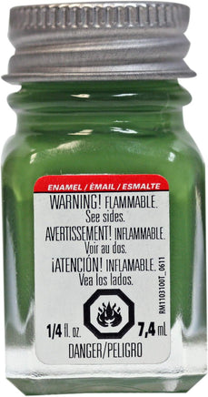 Testors 1/4 oz Flat Green Enamel 1164