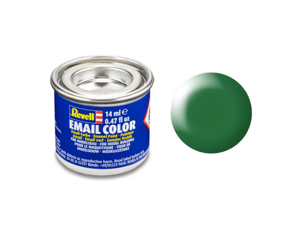 Revell Email Color Enamel Paint 14ml - Silk "Leaf Green" (RAL 6001) 32364