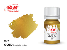 ICM Acrylic Paint Gold (12 ml) 1017