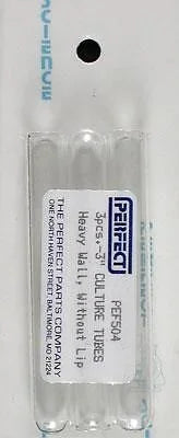 Perfect Parts Culture Tubes 3/8×3 inch clear glass laboratory test tubes for microbiology culturing and chemistry experiments
