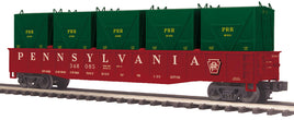 O MTH Pennsylvania Premier Gondola Car w/LCL Containers 20-95677