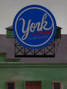 O/HO Miller Engineering Large York Billboard 88-3351 - MPM Hobbies