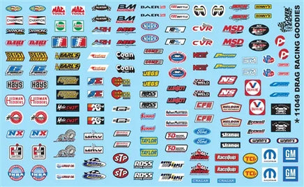 1/24-1/25 Gofer Drag Racing Goodies Sponsor Model Car Decal 11049
