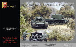 1/72 Pegasus KV-1 (M1940) & KV-2 Soviet Heavy Tanks 7665