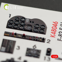 1/48 Kelik F-82 E/H Twin Mustang - Interior 3D Decal for Modelsvit K48046