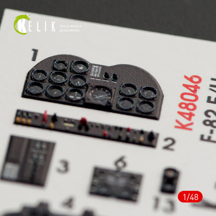 1/48 Kelik F-82 E/H Twin Mustang - Interior 3D Decal for Modelsvit K48046