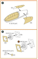 Clear Prop A72038 masking set with complete coverage masks for both cockpit positions and bubble canopy on 1/72 F-16B/D twin seater

