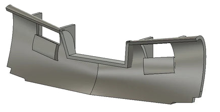 3D model of a metal object on a white background