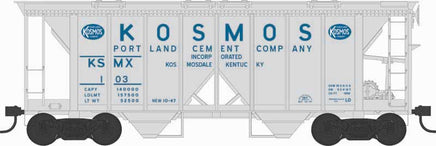 HO Bowser 70T Covered Hopper Kosmos Cement Road #103 - 43271