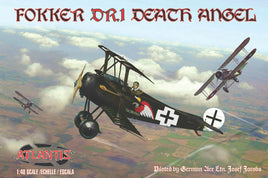 1/48 Atlantis Models Fokker TriPlane Dr.1 Death Angel with Trading Card 103