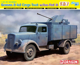 1/35 Dragon Model German 3T 4x2 Truck w/2cm FlaK 38 (2 in 1) 6828