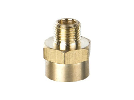 Vigiart HS-A4 compressor adapter brass fitting, 1/4 inch female to 1/8 BSP male, Badger compatible, product code 588
