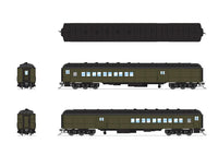 HO Broadway Ltd Coach-Baggage Combine Unlettered Pullman Green 9121 - MPM Hobbies