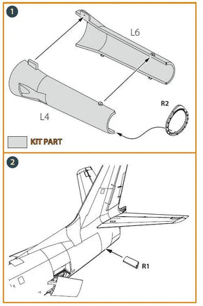 1/48 Clear Prop F-86A Engine Exhaust Endface (CP) 48055