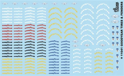 1/24-1/25 Gofer Goodyear Tire and Fender Decals 11041