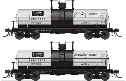 HO Broadway Ltd 6,000 Gallon Tank Cars Stauffer Chemical (2-Pack) 6467