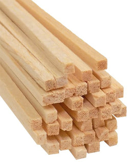 Bud Nosen Balsa Wood Stick 1/8" x 1/8" x 36" (36/pkg) 1043