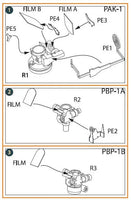 Clear Prop 1/48 scale photo-etched brass fret and resin parts for Soviet WWII aircraft gunsights including PAK-1 PBP-1A and PBP-1B assemblies A48002
