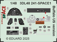 1/48 Eduard Buffalo US version SPACE 3DL48241
