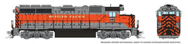 HO Rapido EMD GP40 (DC/DCC/Sound): Western Pacific - Zephyr: #3511 40537