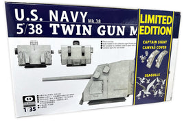 1/35 Pig Models USN 5/38 Twin Gun Mount Turret Le Version Plastic Model Kit 35-002