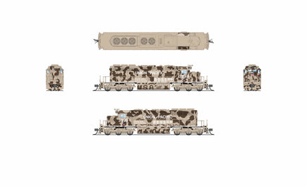 N Broadway Ltd EMD SD40-2 UP 3593 Desert Victory Scheme Paragon4 Sound/DC/DCC 9471