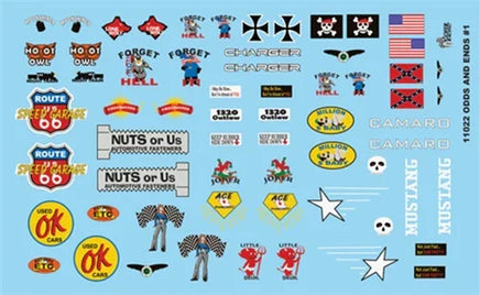 1/24-1/25 Gofer Odds and Ends Decal Sheet 11022